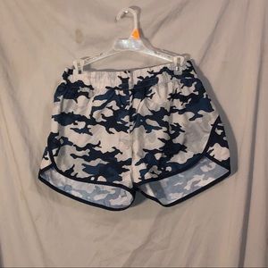 Blue camo shorts